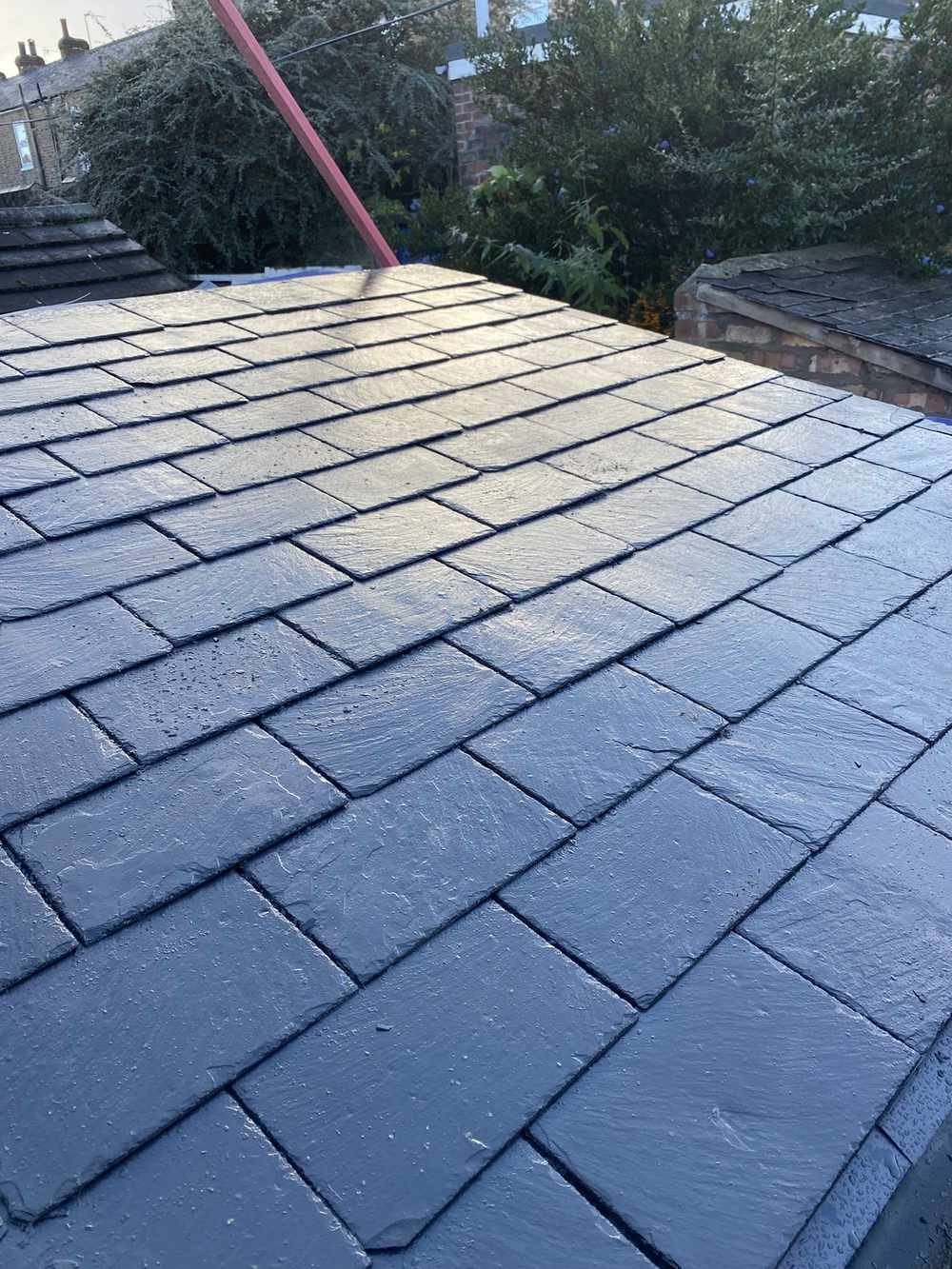 Slate roof completed by RW Builders in York - new natural slate tiles fitted